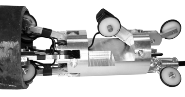 Пример контроля осевого канала ротора турбины с использованием сканирующего устройства Тип 16, подключаемого к прибору типа ИКН